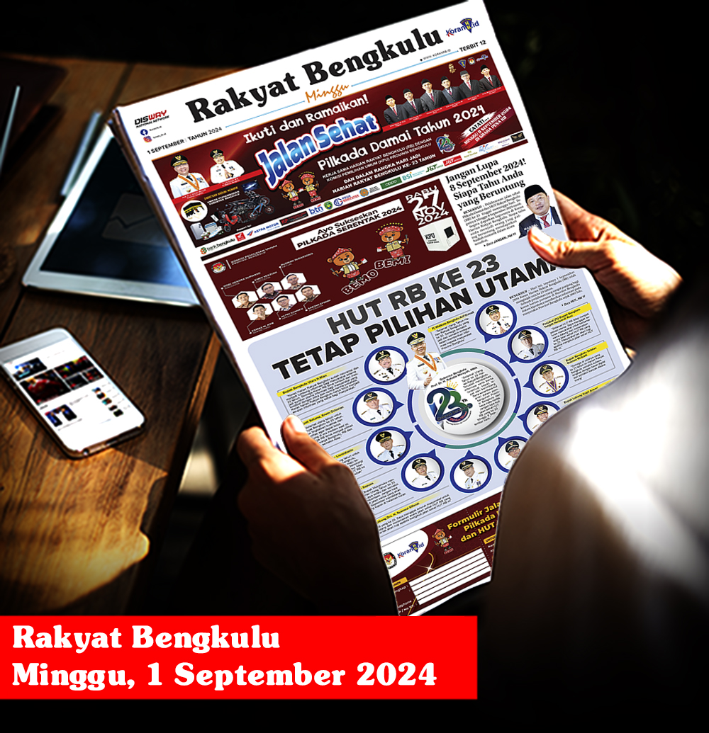 Rakyat Bengkulu, Minggu 1 September 2024